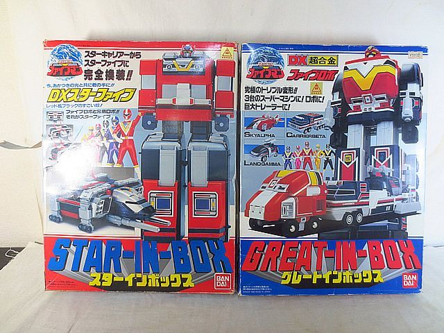バンダイ 地球戦隊ファイブマン ファイブロボ スターファイブ スーパーファイブロボ