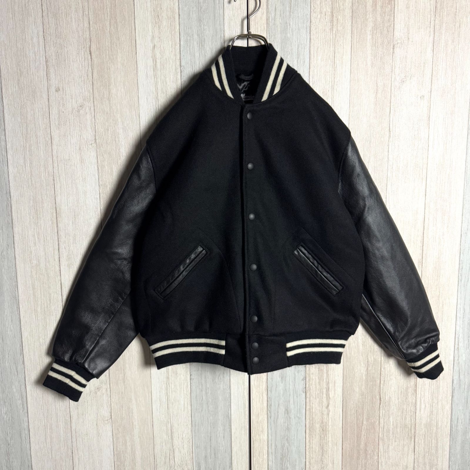 レザー スタジャン ジャンパー 古着 革ジャケット