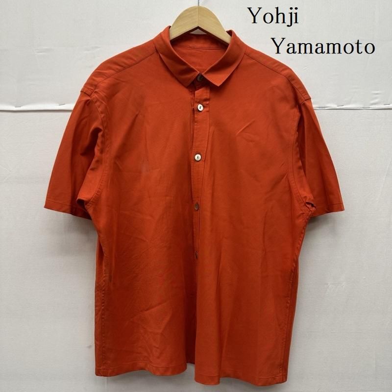 Yohji Yamamoto ヨウジヤマモト シャツ ブラウス 半袖 95ss レギュラーカラー シルク ボックス シャツ FB-B07-943
