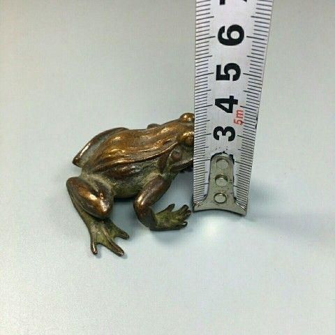 金蟾 置物 銅細工 蟾蜍 蛙 茶寵 装飾品 工芸品 美術品（经典收藏