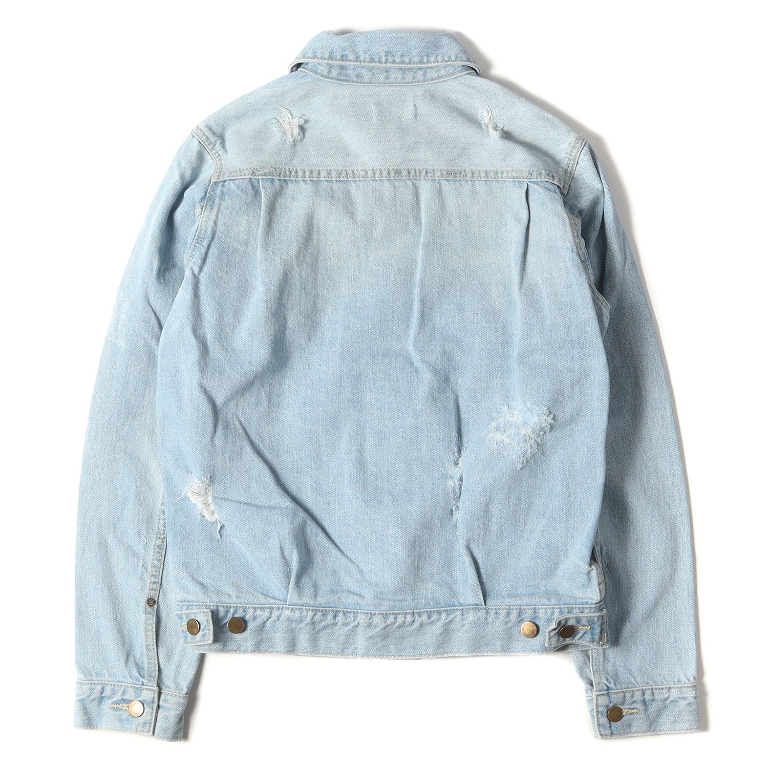 Ron Herman ロンハーマン ジャケット サイズ:M 20AW ヴィンテージ加工 カットオフ デニム トラッカー ジャケット 40s Cutoff Denim Jacket 3220400100 アウター ブルゾン コート インディゴ 日本製【メンズ】Gジャン/デニムジャケット