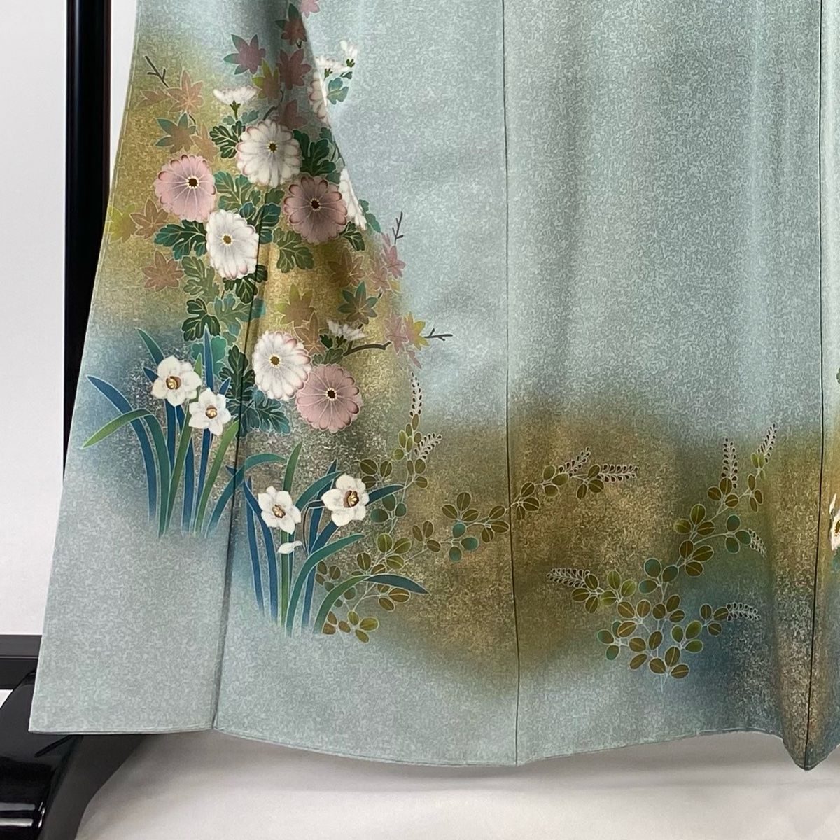 平和屋着物○金彩友禅 卓越技能者・名工・和田光正 訪問着 御所車扇面