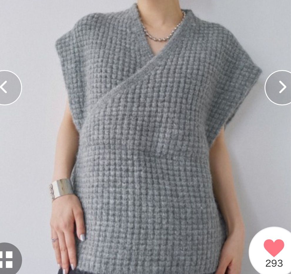 ALEXIA STAM アリシアスタン Cachecoeur Knit Vest カシュクール