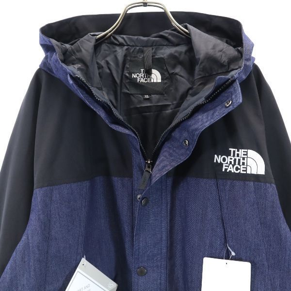 未使用 ノースフェイス ナイロン マウンテンライトデニムジャケット XL 希少サイズ THE NORTH FACE マウンテンパーカー ロゴ メンズ  【中古】 【R221112】