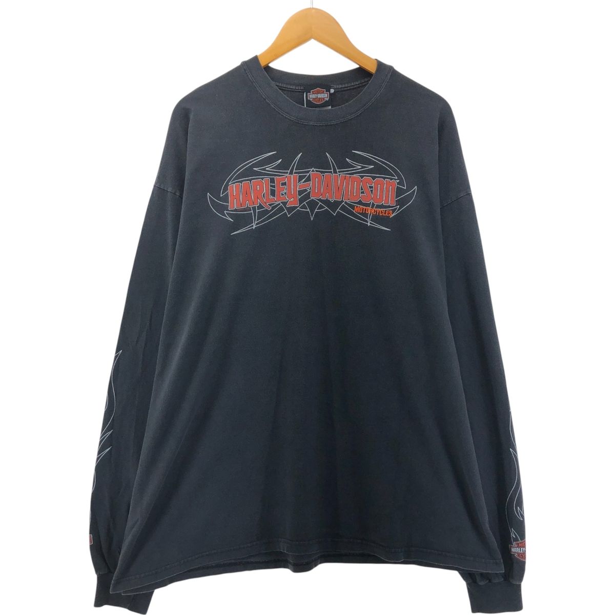 古着 00年代 ハーレーダビッドソン Harley-Davidson トライバル ロングTシャツ ロンT メンズXXL相当|eaa543306