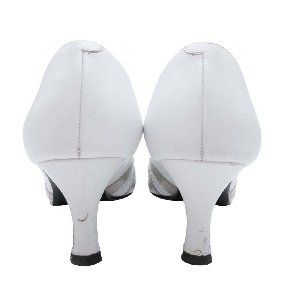 DIANA ダイアナオープントゥパンプスホワイト（23㎝） DIANA ダイアナオープントゥパンプスホワイト（23㎝） 靴