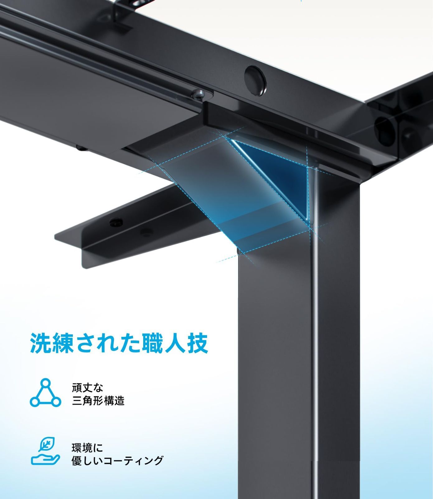 在庫処分 パソコンデスク 昇降式テーブル 高さメモリー機能 昇降デスク 耐荷重160KG 机 高さ62-125cm pcデスク T2 デゥアルモーター Pro スタンディングデスク 脚 Plus 昇降式デスク ブラック 電動 脚のみ Maidesite USTAUSTRALIA_COM_AU