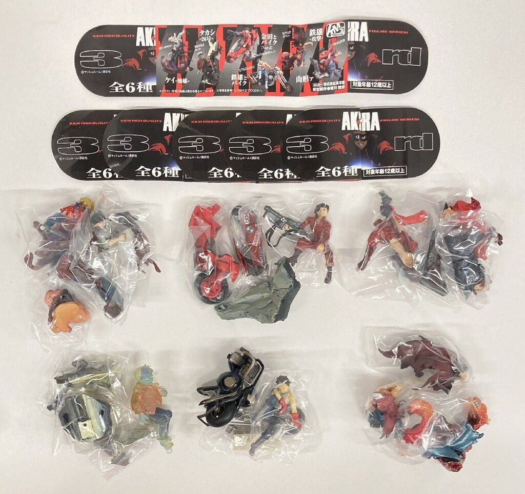 海洋堂 K-M ハイクオリティフィギュアシリーズ AKIRA 3rd 6種セット タカシノーマル