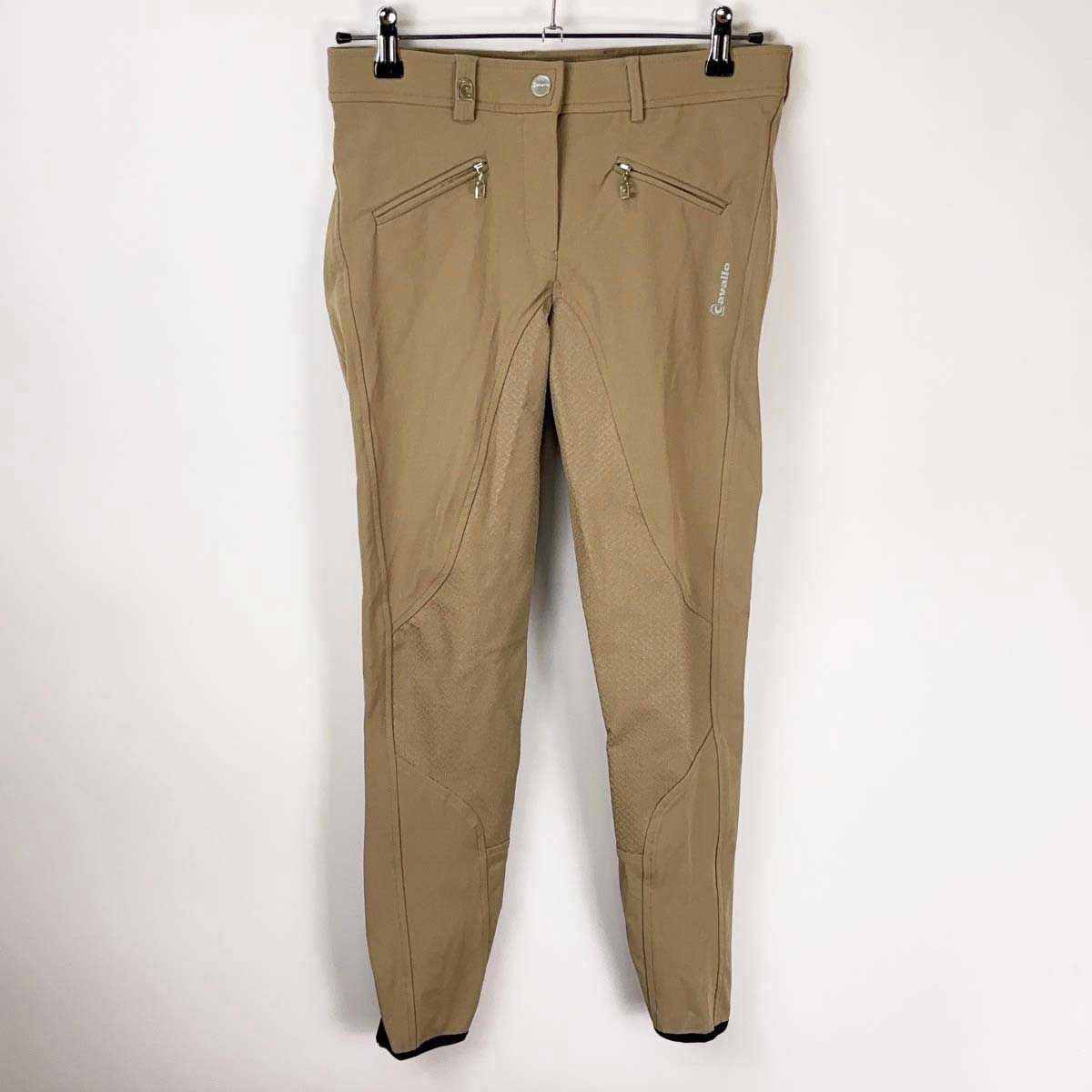 【中古・未使用品】カバロ キュロット Cava Caja Grip カジャグリップ Micro Light 40 NY muscat ベージュ レディース CAVALLO 乗馬パンツ 競技用ズボン 馬術 未使用】カバロ キュロット Cava Caja Grip カジャグリップ