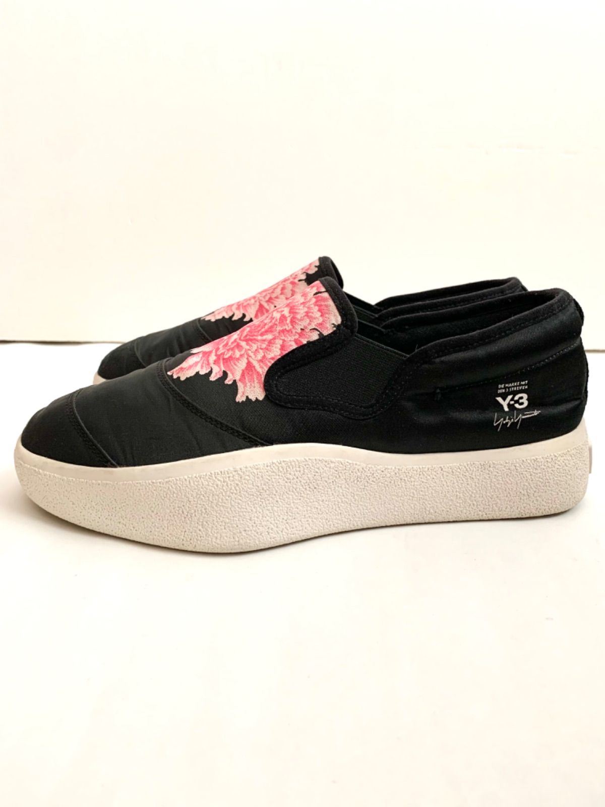 Y-3 yohji yamamoto フラワーデザインスリッポンシューズ - メルカリ
