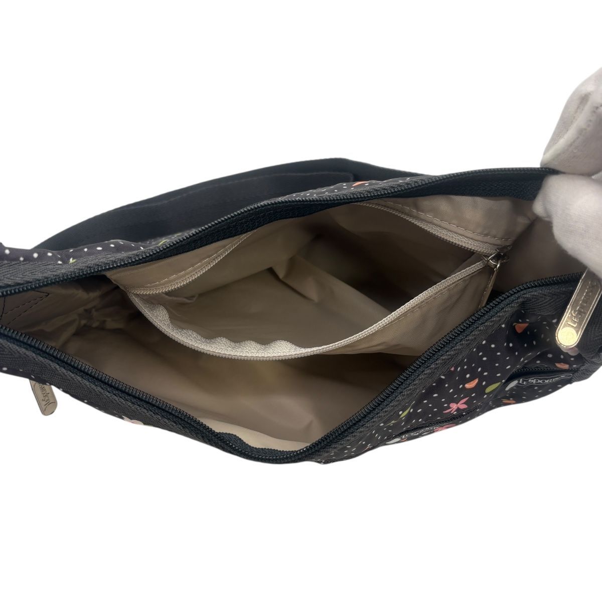 ♪3332 LeSportsac レスポートサック クラシックホーボー ポーチ付き 