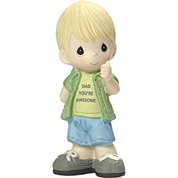 Precious Moments My Dad's Awesome Boy with Thumbs Up ビスク磁器ホームデココレクションフィギュア 173006