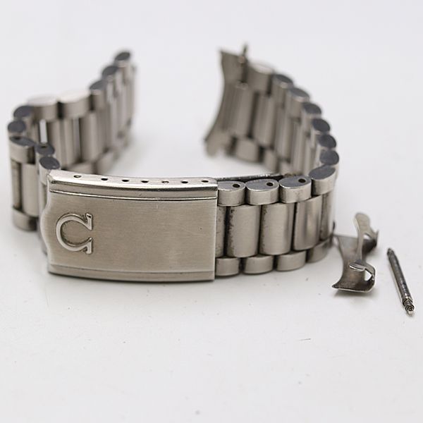 オメガ 純正ベルト ステンレス シルバーカラー 31 1171 18mm用 メンズ腕時計 2000000 NSK MST