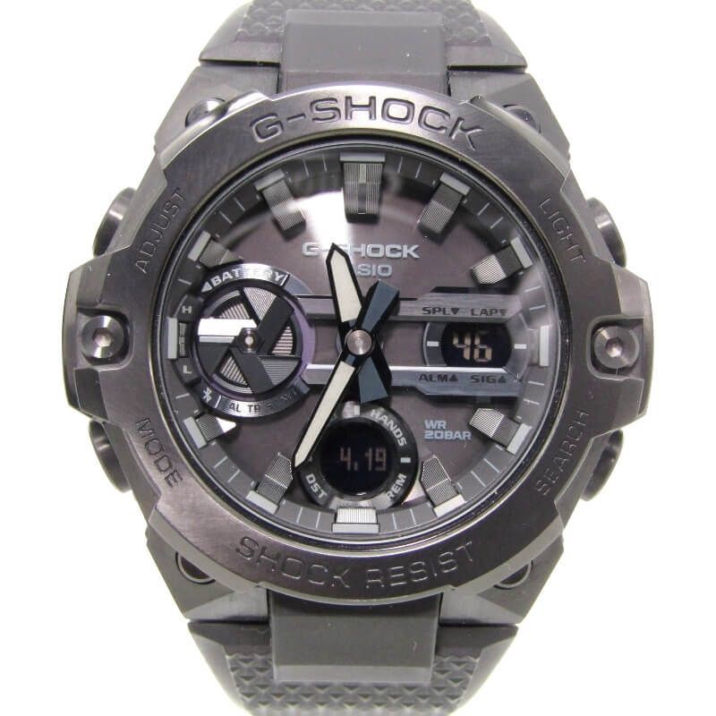 CASIO G-SHOCK Gショック GST-B400BB-1AJF G-STEEL タフソーラー Bluetooth アナデジ モバイルリンク機能 オールブラック 28009819