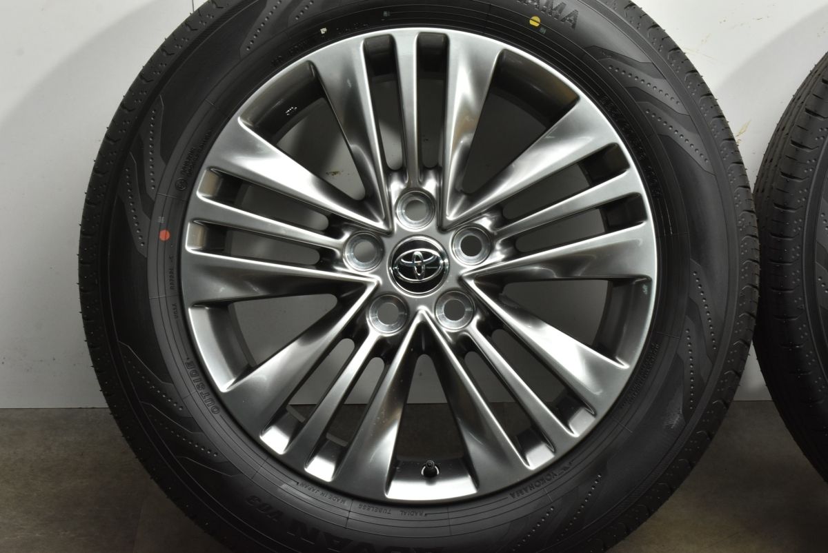 YOKOHAMA v03 225/60R18 40アルファード　新車外し 2024年製 新車外し品】トヨタ 40 アルファード Z 純正 18in 7J +