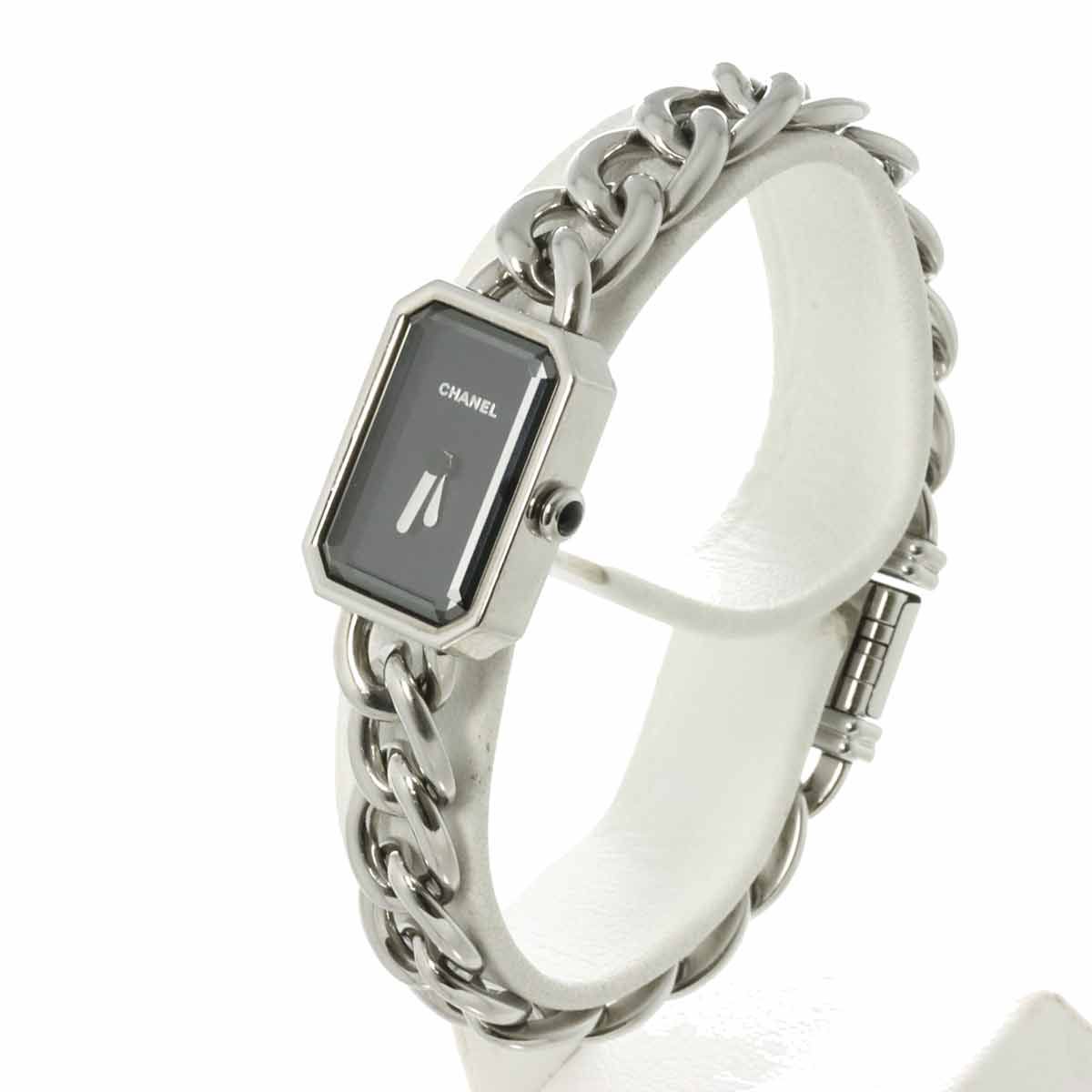 シャネル CHANEL プルミエール 22mm H3248 レディース 腕時計 ブラック  
