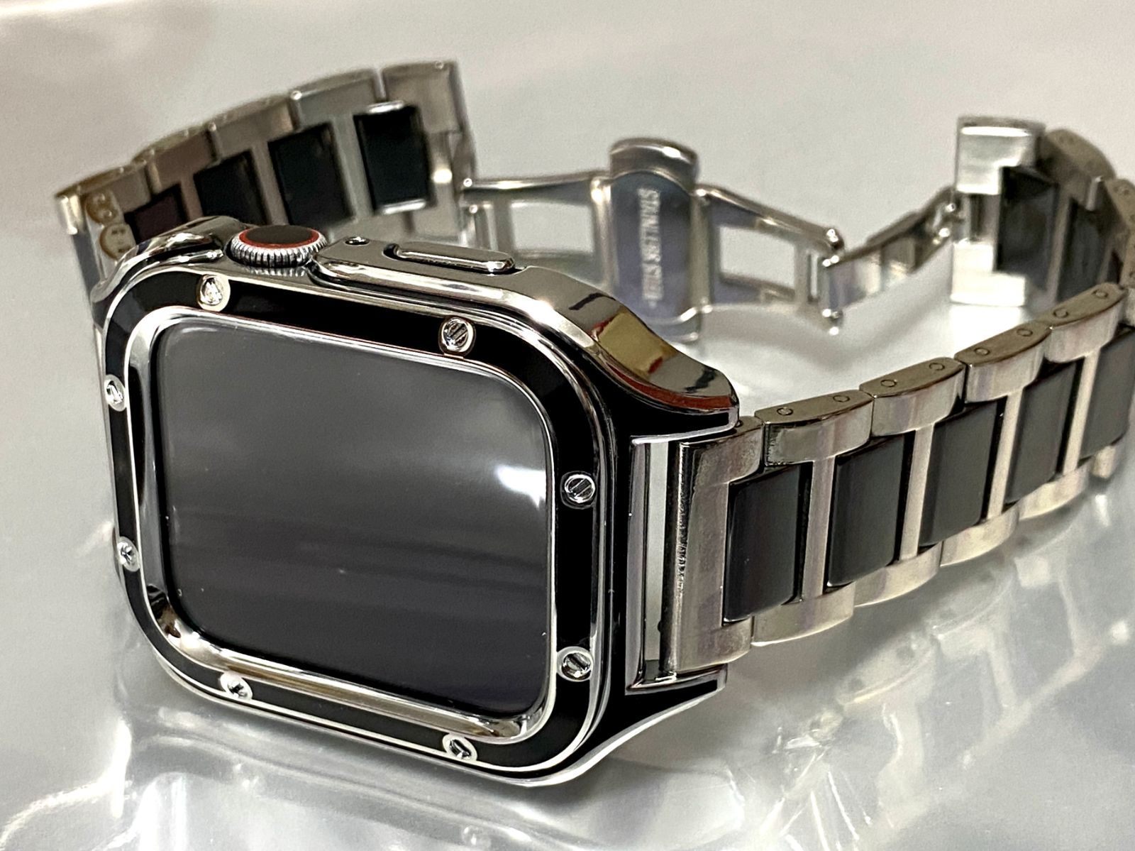 B3☆Apple Watchステンレスバンド ステンレスケース カバー B3☆Apple Watchステンレスバンド ステンレスケース カバー