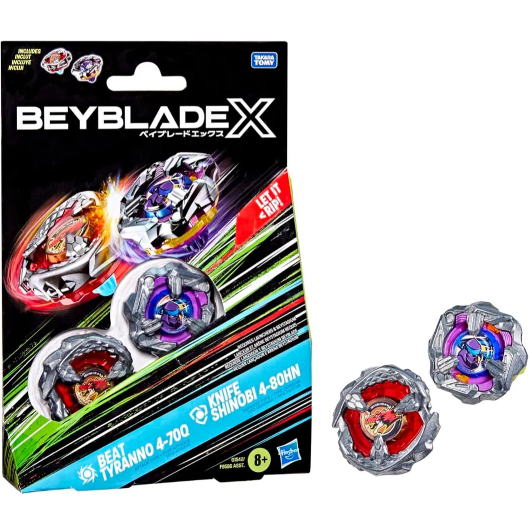 ベイブレードX シノビナイフ＆ティラノビート(ハズブロ)輸入品
