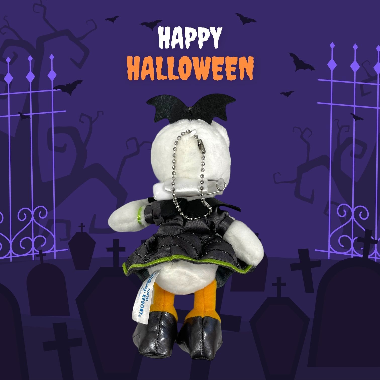 ディズニー ハロウィン 2025【デイジー】ぬいぐるみバッジ 東京