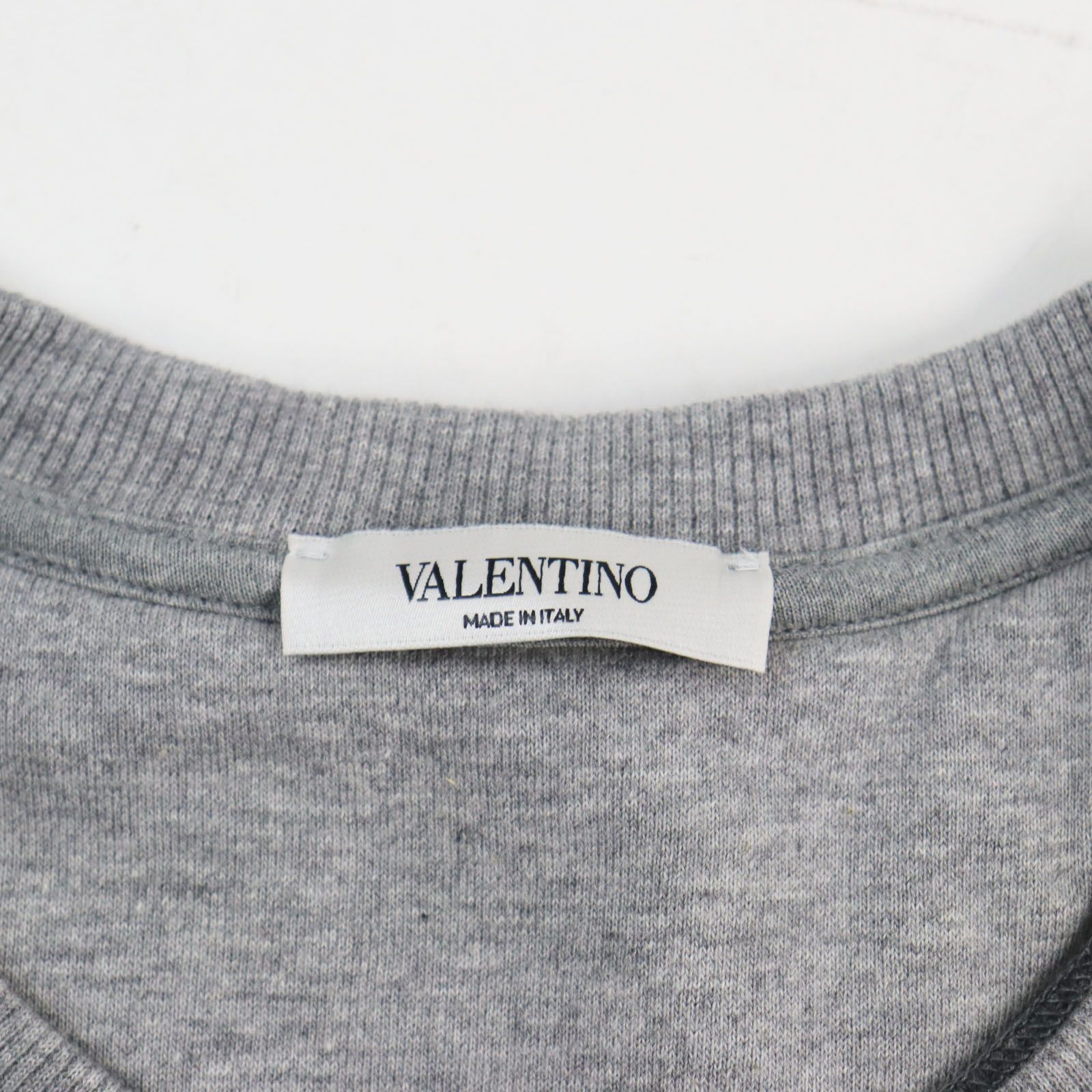 美品○VALENTINO ヴァレンティノ RV3MF01JCXL VLTNロゴ トレーナー スウェットシャツ グレー シルバー M イタリア製 正規品  メンズ - メルカリ