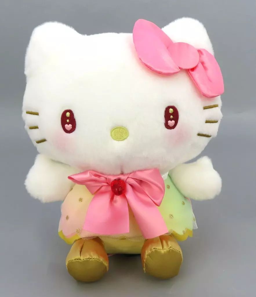 中古】ぬいぐるみ ハローキティ いちご新聞50周年BIGぬいぐるみ4