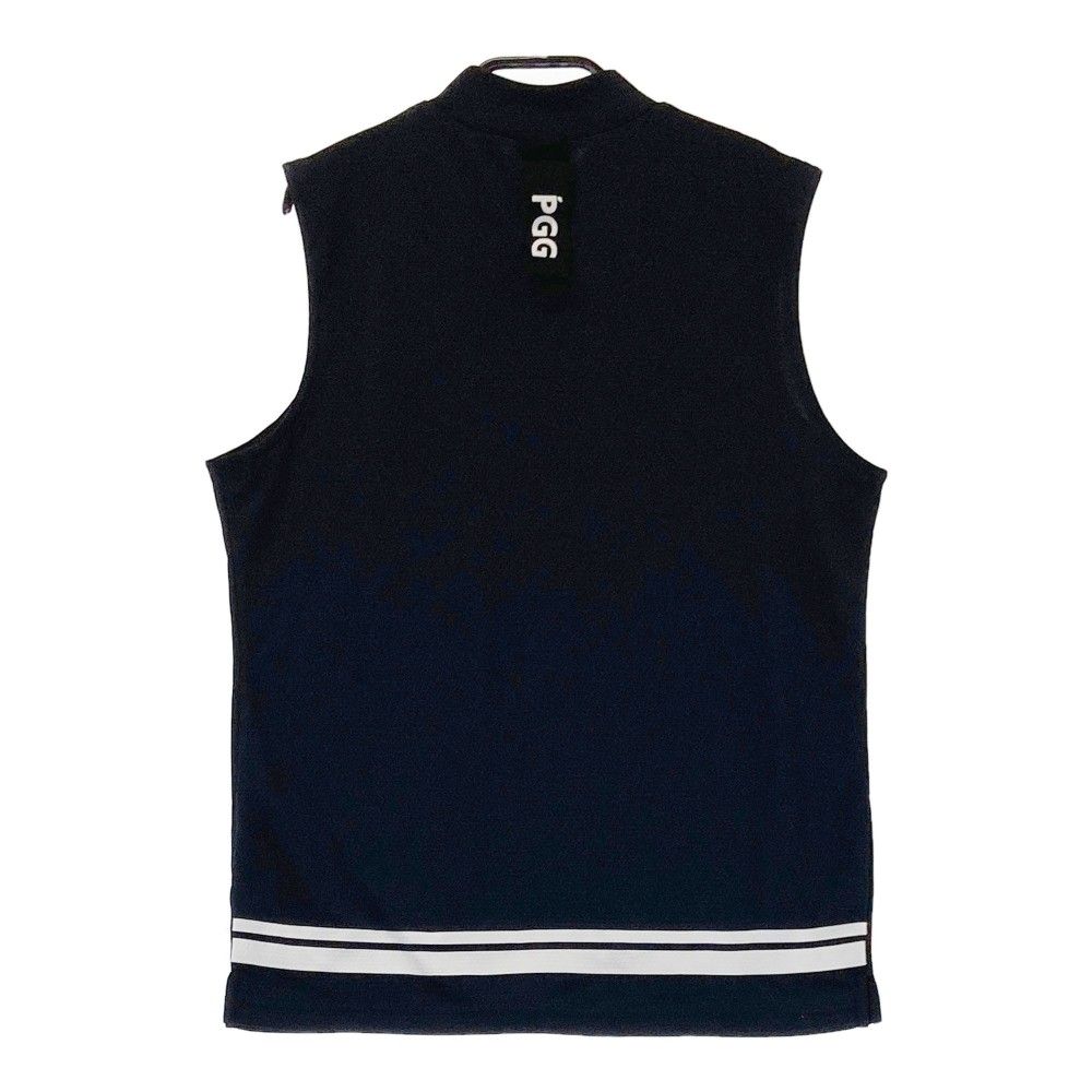 サイズ 1 PGG PEARLY GATES パーリーゲイツ モックネック ノースリーブシャツ ネイビー系 240101307723 ゴルフウェア レディース ストスト