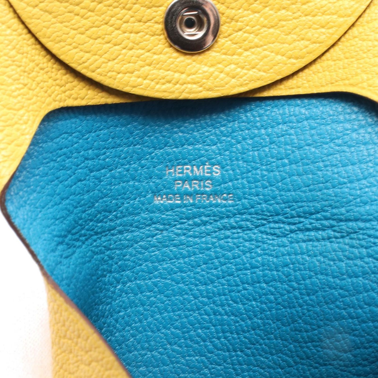 エルメス HERMES コインケース バスティア ヴェルソ サン ブルー