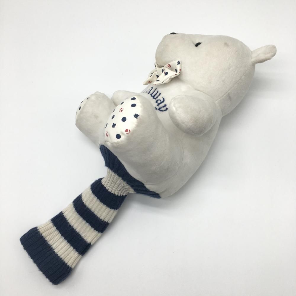 キャロウェイ ヘッドカバー 白×ネイビー DR ベア ぬいぐるみ