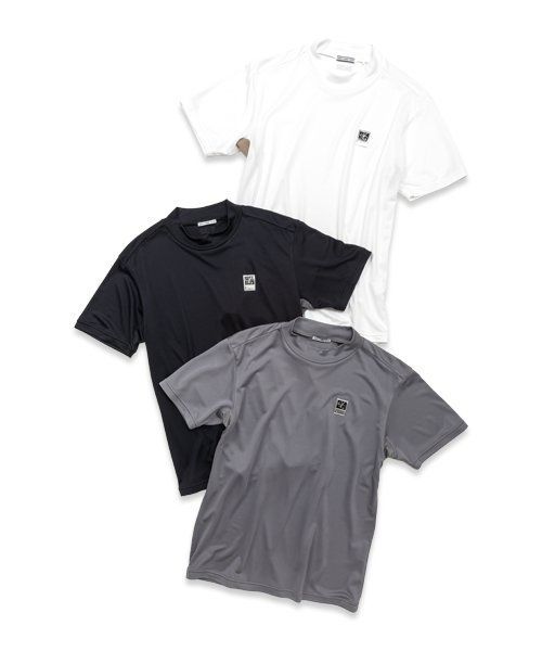 お取り寄せ SY32 by SWEET YEARS シャツ 半袖 最新 モックネック 無地