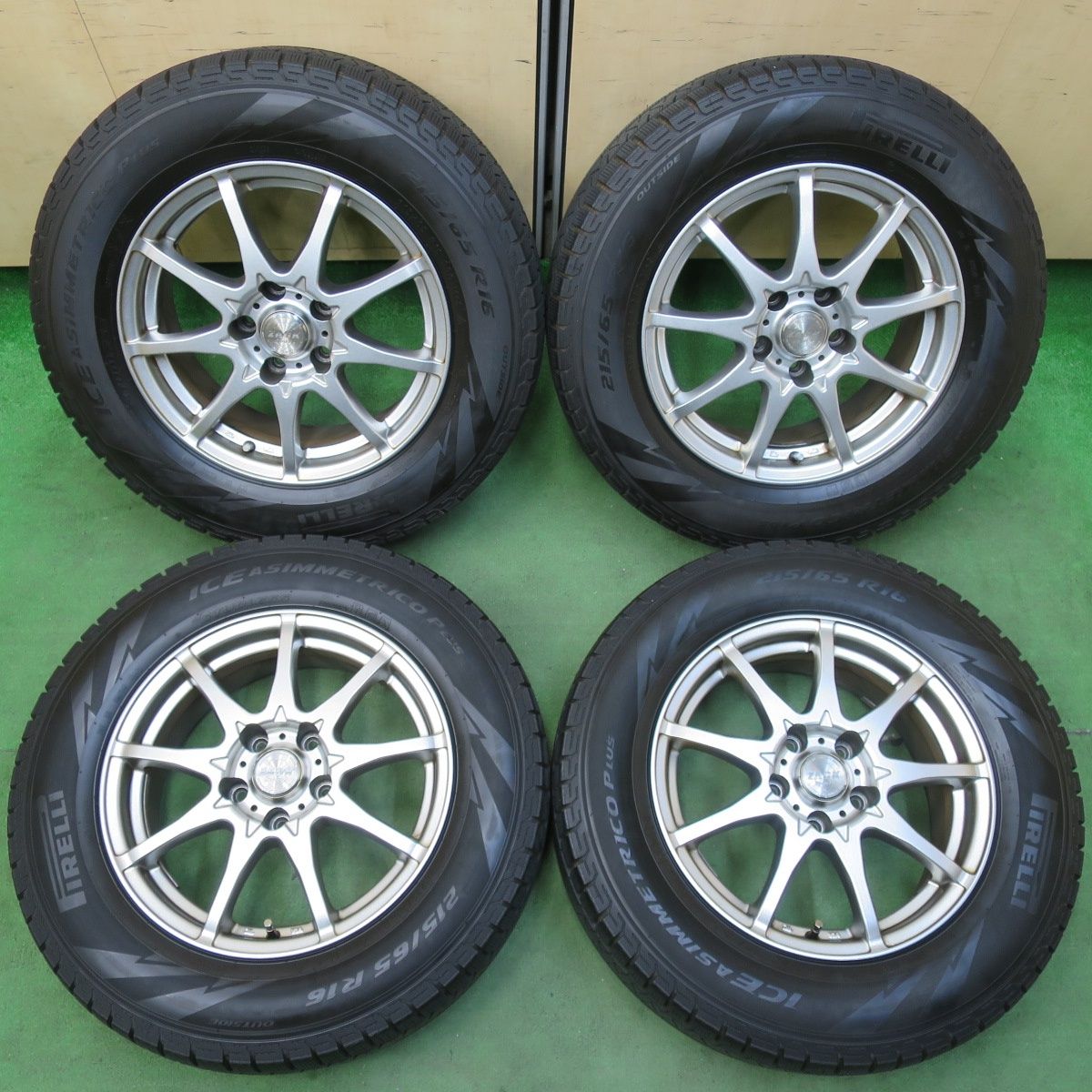 [送料無料] 4本価格！21年スタッドレス 215/65R16 ピレリ アイスアシンメトリコ プラス ZACK Sport-9 MONZA ザック 16インチ PCD114.3/5H5012714イス