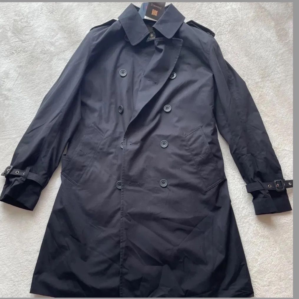 BRANMBLE トレンチコート イングランド製 綿 ブラック