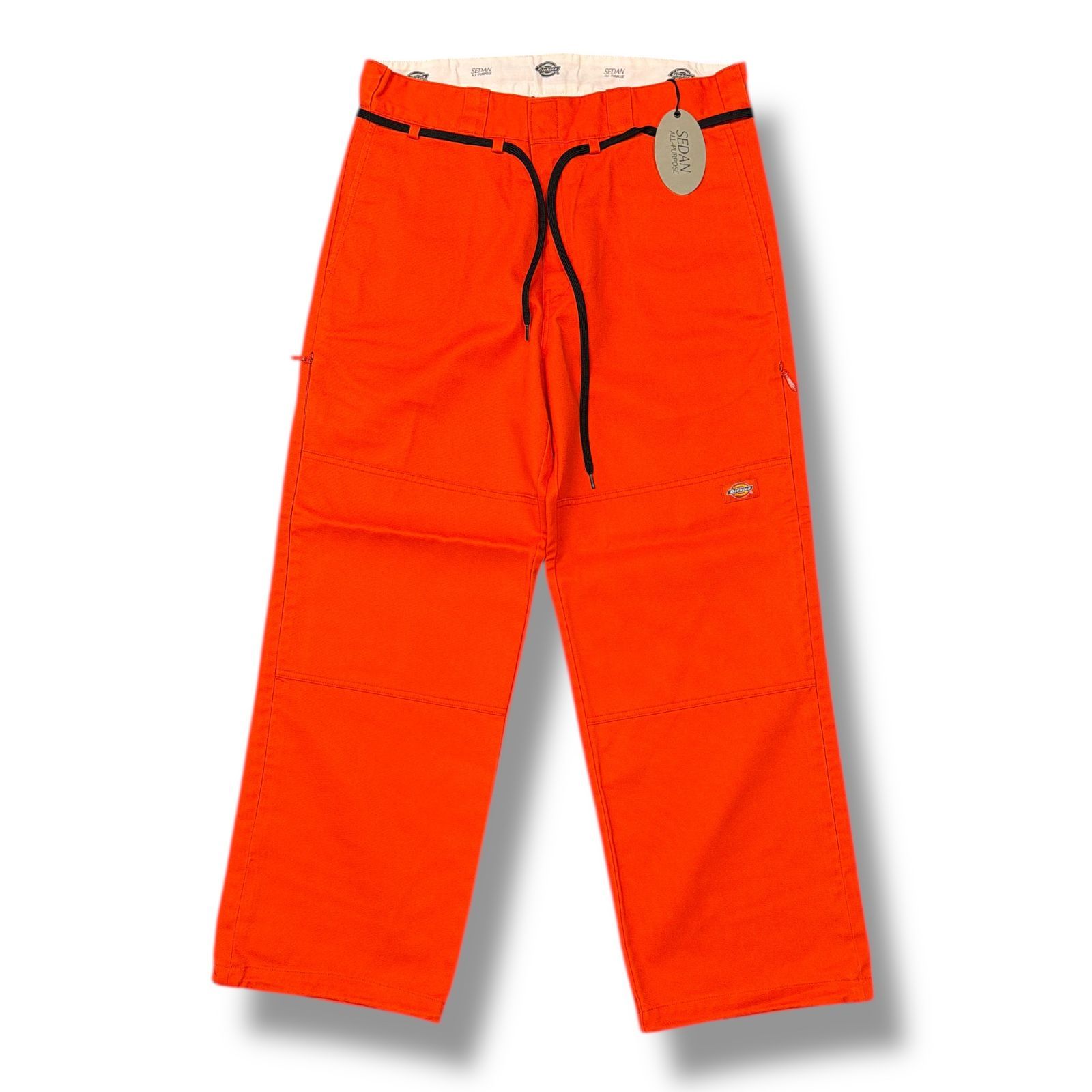参考上代30800円 ♥品 SEDAN ALL-PURPOSE 24AW Dickies Ventilation Double Knee Work Pant ダブルニーワークパンツ ディッキーズ コラボ セダン SD24F-PT01 オレンジ XL