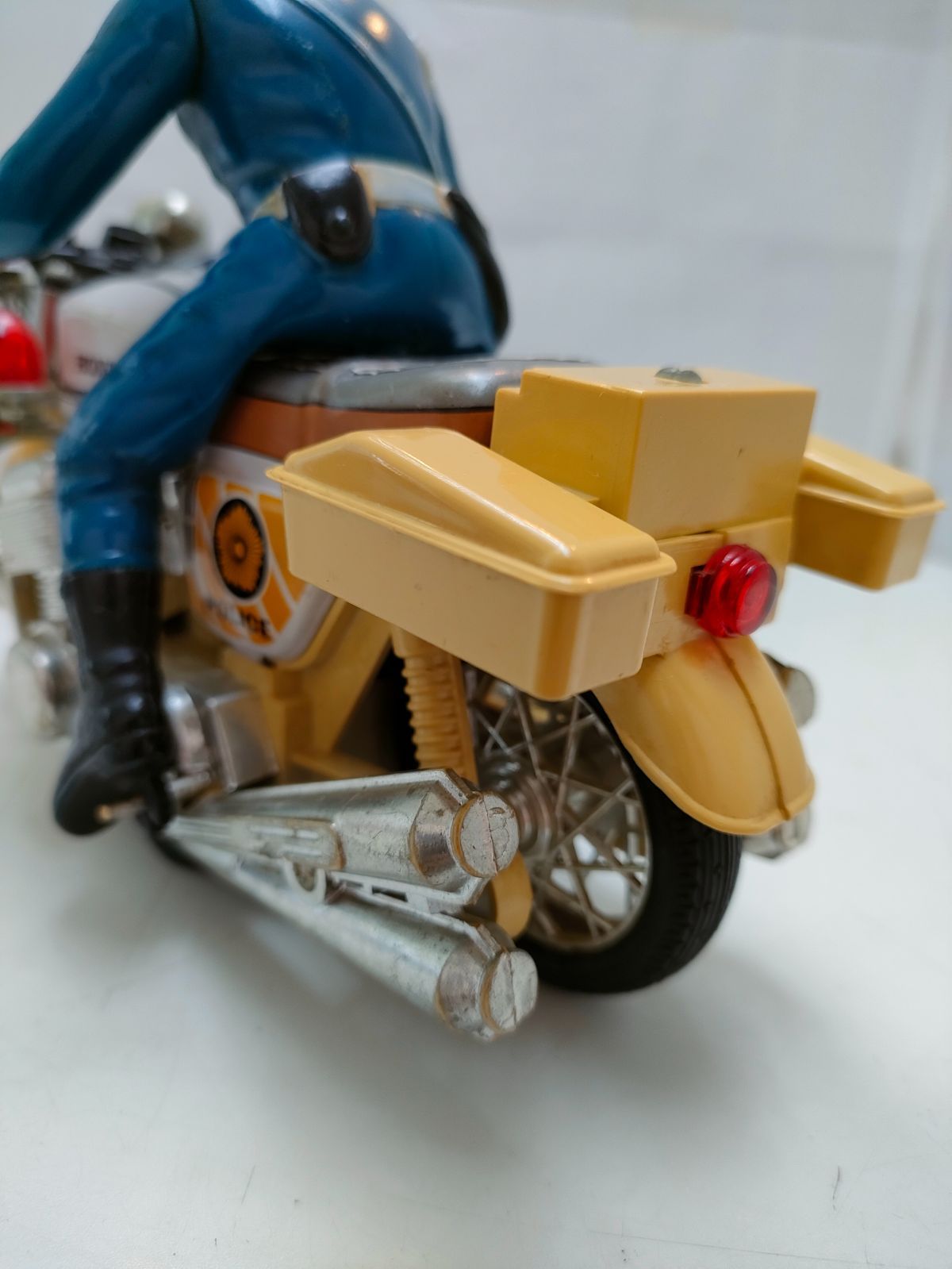 ◇昭和レトロ ブリキ 白バイ おもちゃ バイク ホンダ HONDA