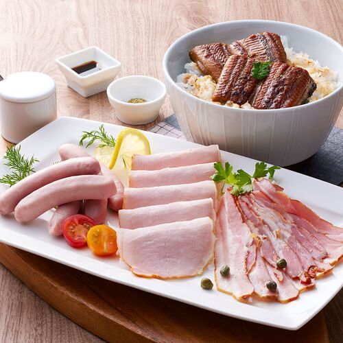 専用の商品です。 うなぎ蒲焼＆三田屋総本家ハム詰合せ（うなぎ蒲焼×4、ロースハム