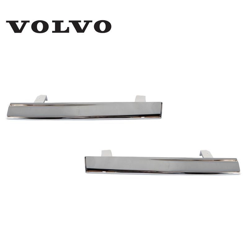 VOLVO ボルボ 240 セダン ワゴン 共用 ヘッドライトモール 左右セット Ｌ Ｒ クローム メッキ 1312636 1312634