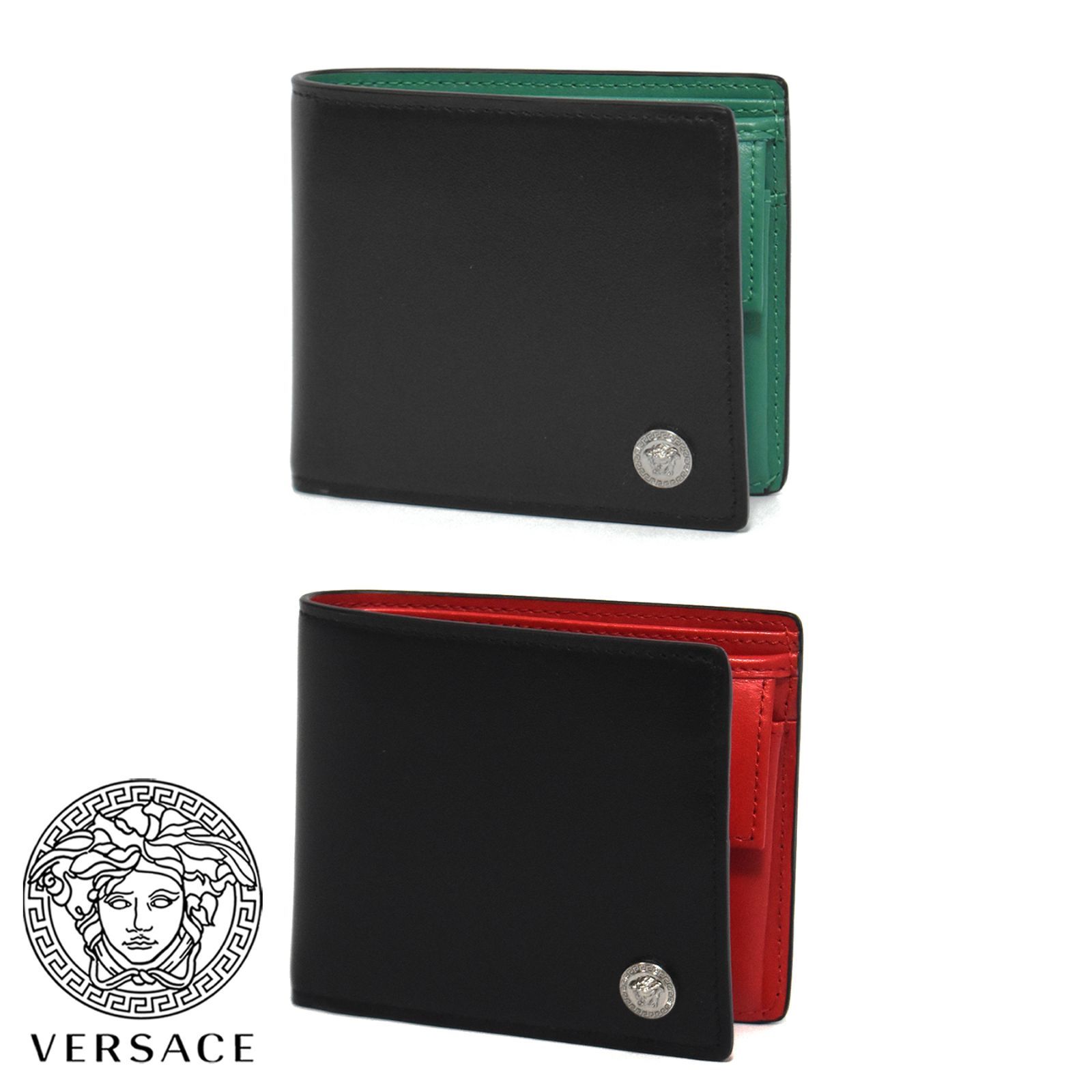 人気メーカー・ブランド 新品、未使用 VERSACE メンズ2つ折り財布