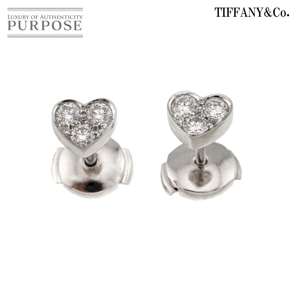 ティファニー TIFFANY&CO. センチメンタル ハート ダイヤ ピアス