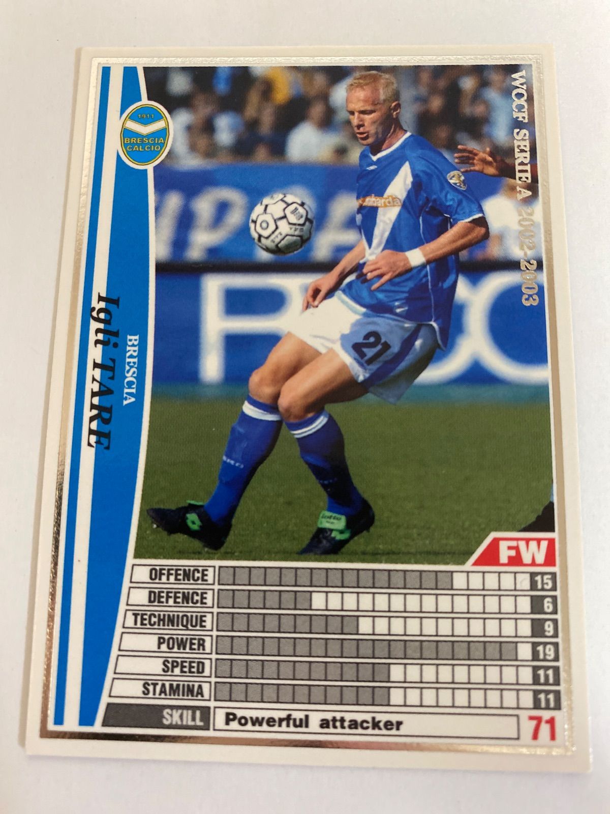 サッカーカード トレーディングカード ☆中古☆トレーディングカード サッカー WCCF セリエA2002-2003