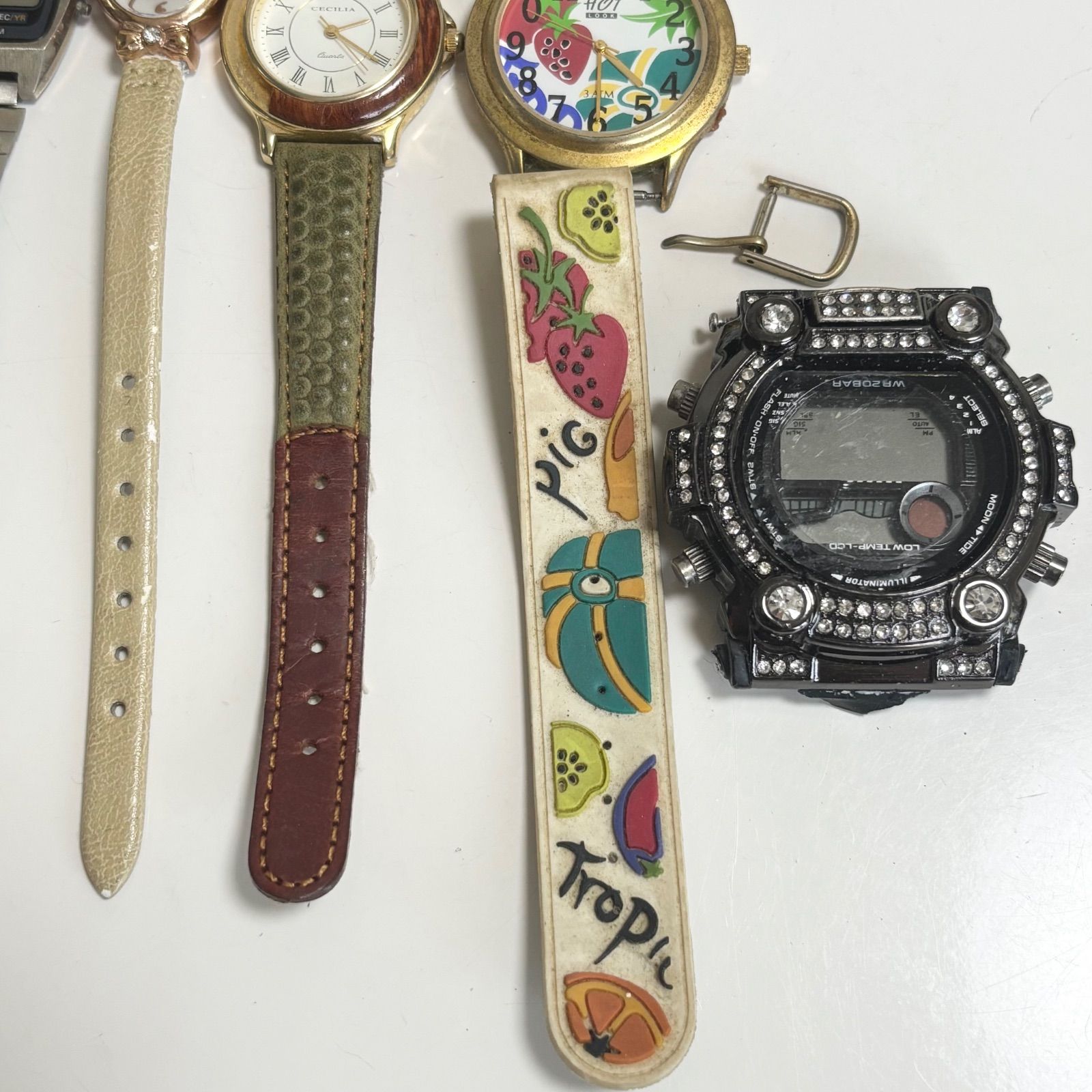 腕時計 動作未確認 ジャンク品 まとめ売り 送料無料】腕時計まとめ売り/クォーツ腕時計/8本セット/電池切れ