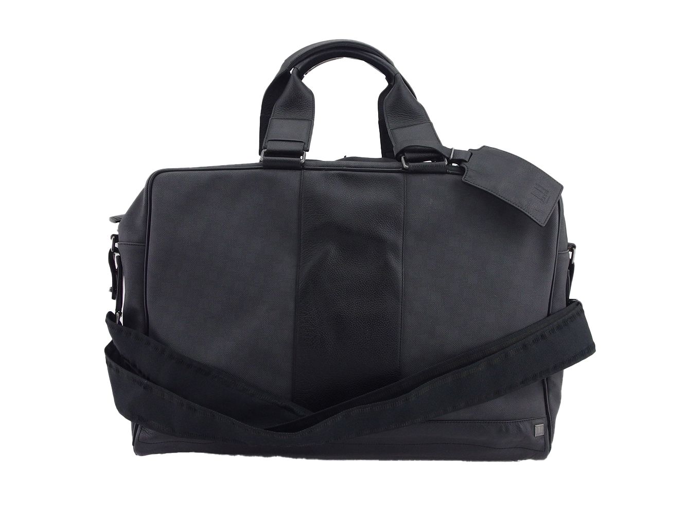 dunhill ビジネスバッグ 黒 レザー 良品✨ダンヒル シャーシ カーボン