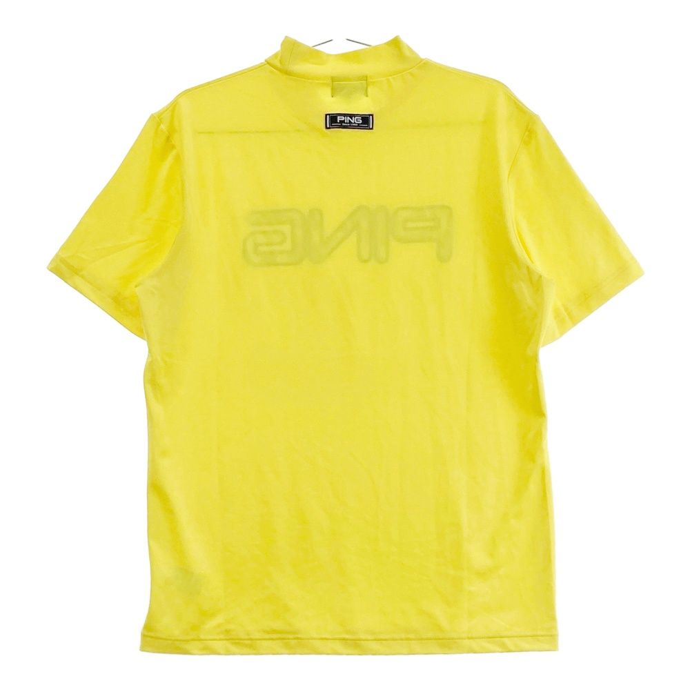 PING - ピン PING イエロー モックネック 新品 PING APPAREL】10色展開 プレーティング天竺半袖ハイネック