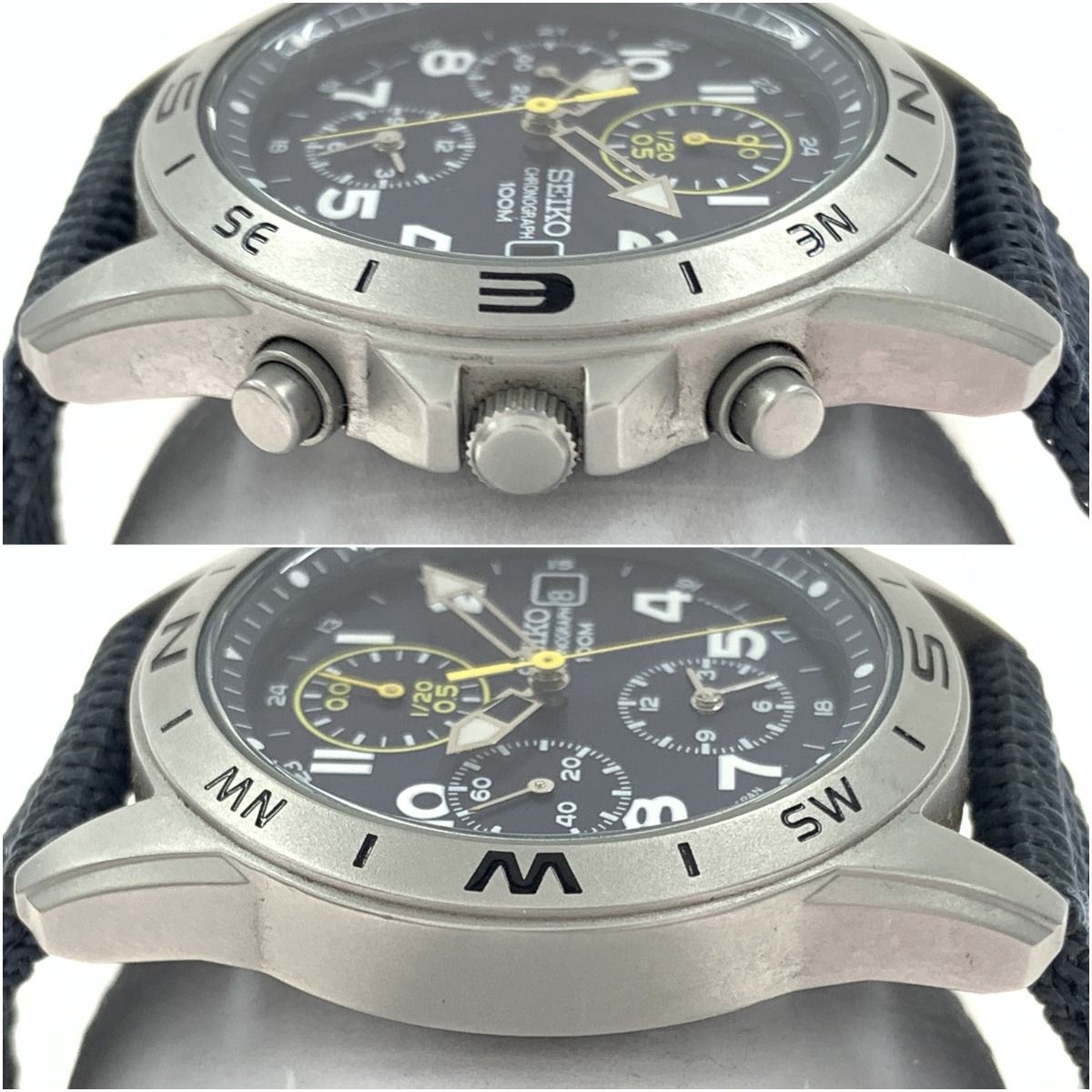 〇〇SEIKO セイコー クロノグラフ 100M クォーツ 腕時計 7T92