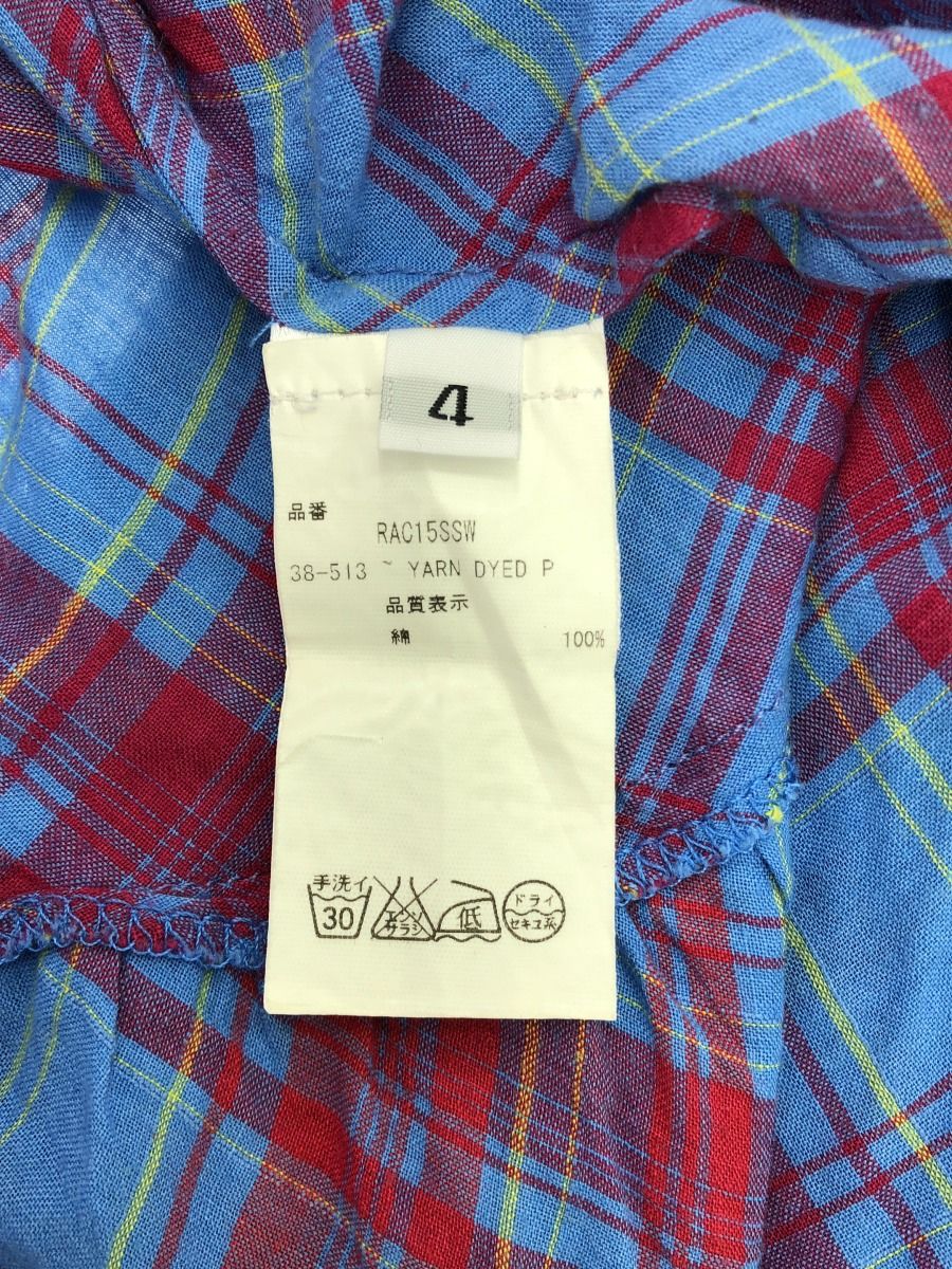 RACHEL COMEY レイチェルコーミー マドラスチェック巻きスカート レディース レッド ワンピース その他 