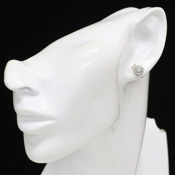 新品 Pt950/ Pt900 ダイヤモンド ピアス 0.685ct F SI1-2 Fair