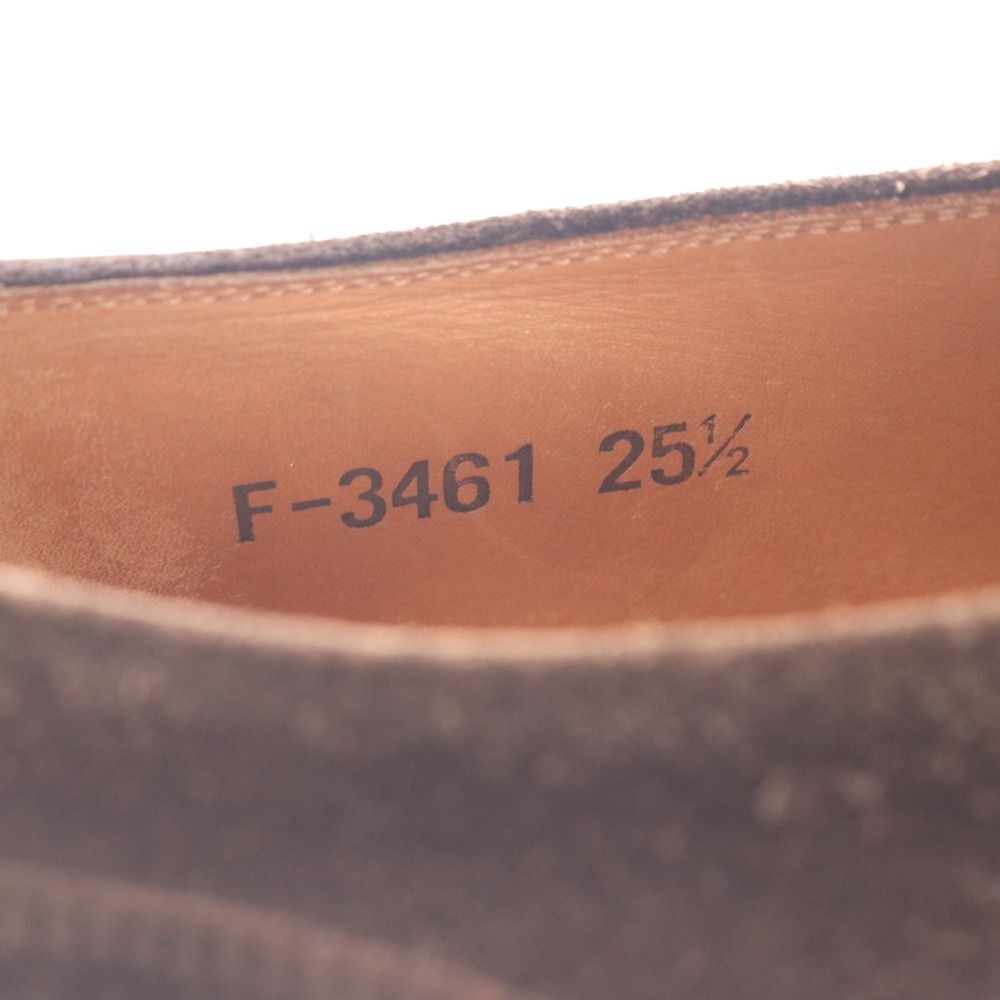 SCOTCH GRAIN スエードUチップ ダービーシューズ　ベージュ　24.5 スコッチグレイン H-0521 匠シリーズ Uチップ ダービー 25.5