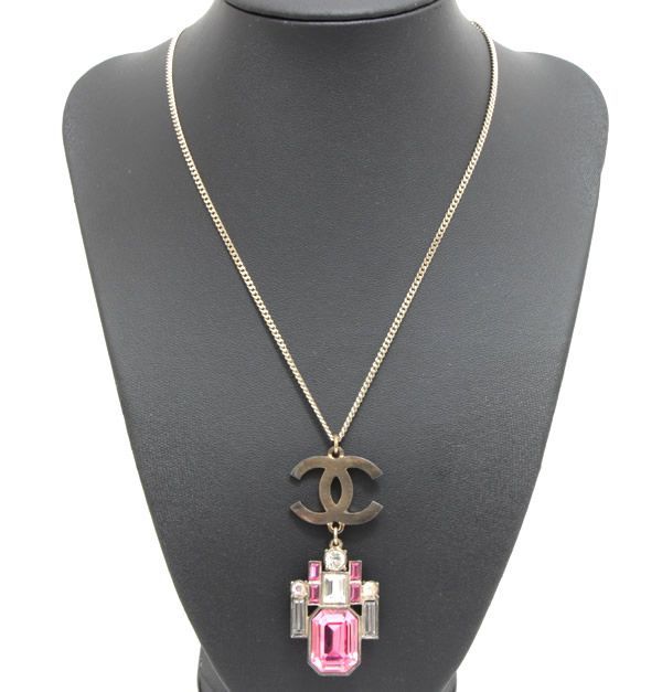 CHANEL◇ネックレス/--/カラーストーン/GLD/トップ有/レディース