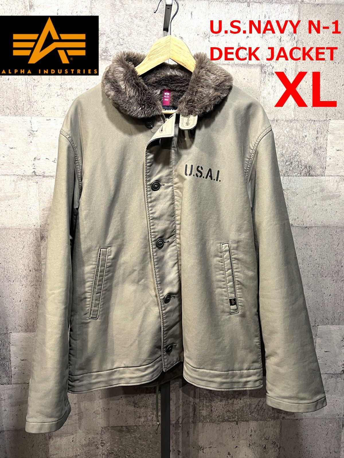 アルファ インダストリーズ N-1 デッキジャケット XL ALPHA INDUSTRIES TA1717-035