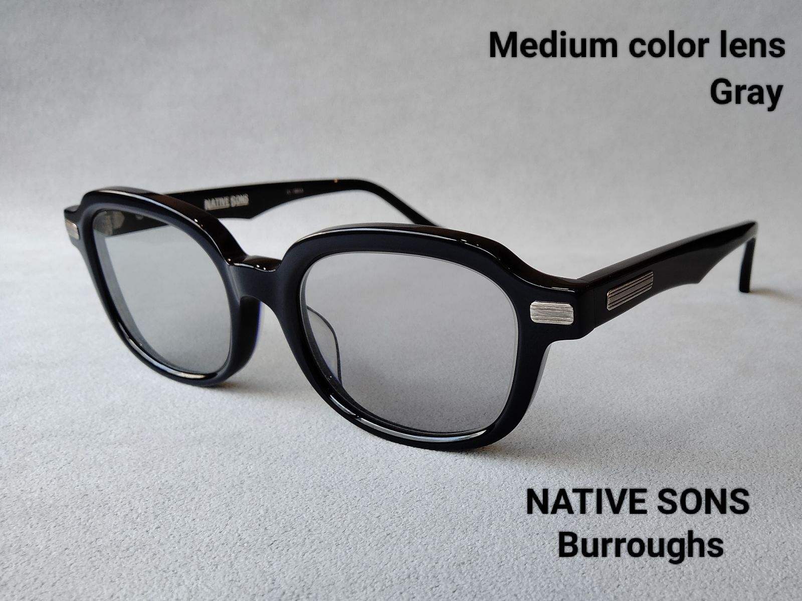 NATIVE SONS（ネイティブ サンズ）「Burroughs‐SUN」Dark NAVY // Medium GRAY lens