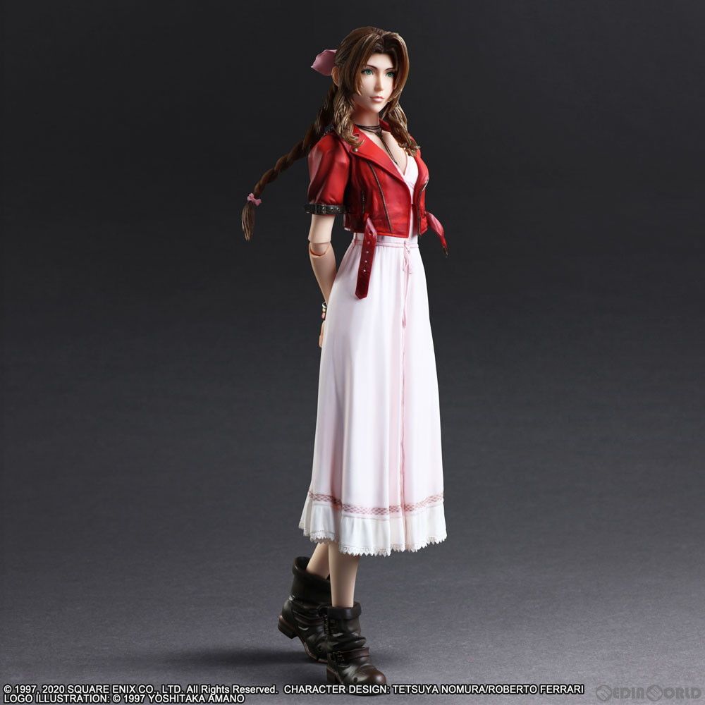 美品 ファイナルファンタジー 7 プレイアーツ 改 エアリス フィギュア FF7 リメイク』ドレス姿のエアリスが麗しい！プレイアーツ改