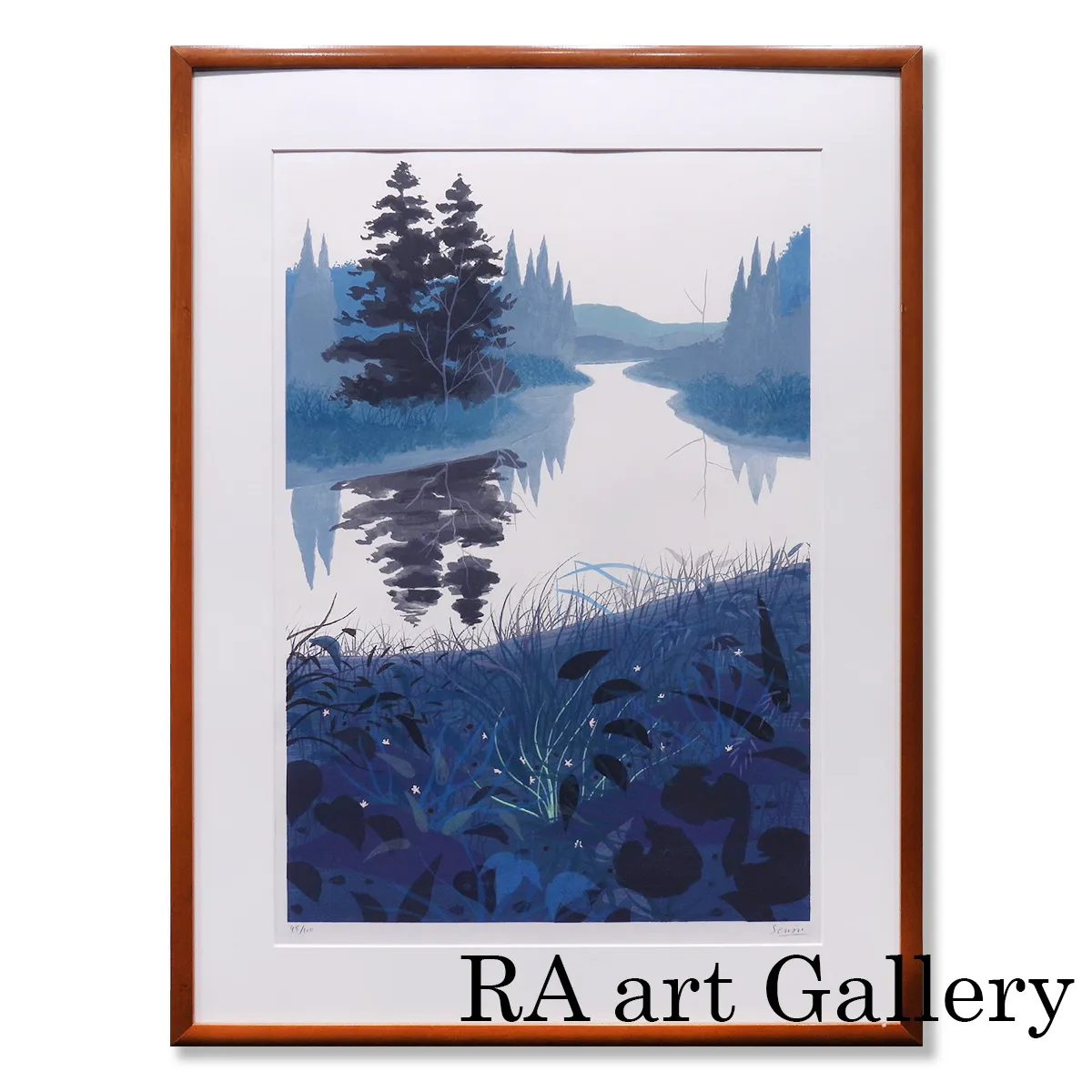 F10号) 千住博【ウォーターフォール】肉筆/裏シール/表サイン/p SALE